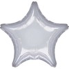 AMSCAN metalinis sidabrinės žvaigždės folijos balionas 48cm laisvas 9914088-92