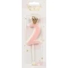 PartyDeco Žvakutė Skaičius su karūna, rausva 9,5cm, Skaičius: 2