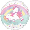 AMSCAN Unicorn folijos balionas standartinis apvalus 43cm