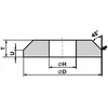 ANDRE PROFILUOTAS ŠLIFAVIMO DISKAS 125mm x 8mm x 20mm 98C60K7VC01-35 Juodas „TIPAS 1C”
