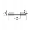 ANDRE PROFILUOTAS ŠLIFAVIMO DISKAS 250mm x10/7mm x 32mm 99A60N7/CRA60O7 VTE10-35 Baltas-ROŽINIS „TIPAS 1YC”