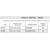 ANDRE ŠLIFAVIMO DISKAS METALUI 125 x 6,0mm METAL/INOX PRO LINE 95A30QBF