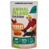 ANIMAL ISLAND kalakutiena Fillets in broth – drėgnas ėdalas šunims – 10x150g