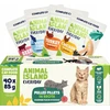 ANIMAL ISLAND Everyday jautiena, vištiena, kalakutiena and baltas fish fillets in broth - wet cat food - 40 x 85g