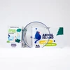 ANIMAL ISLAND Everyday Baltas fish in broth Box – šlapias kačių maistas – 12x85g + lėkštutė dovanų