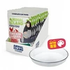 ANIMAL ISLAND Everyday vištiena with quail in broth Box – šlapias kačių maistas – 12x85g + lėkštutė dovanų