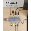 ANR Anker Innovations A83880A1 sąsajos šakotuvas C tipo USB 10000 Mbit/ai Pilka
