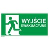 ANRO Evakuacijos išėjimas + E001 ženklas 150 x 300 mm (IE5 / A / FS / EXI)
