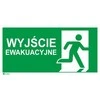 ANRO Evakuacijos išėjimas + E002 ženklas 150 x 300 mm (IE5 / A / FS / EXI)