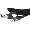 Ansmann 1700-0188 kabelis USB 1,2 m USB A/USB C USB C/Lightning juoda, sidabrinė