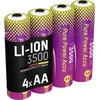 Ansmann Akumuliatoriai Pure Power Li-Ion Mignon AA (3250 mAh) rinkinys 4 vnt. 1312-0042