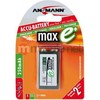 Akumuliatorius 6HR61 (E-Block, R22, 6R61, 6F22) 8.4V 300mAh Ni-Mh ANSMANN
