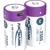 Ansmann ANSMANN 1313-0004 Li-Ion rechargeable batteries Baby C type 2500 (min. 2300 mAh) 2-pack box