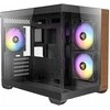Antec CX600M Wood PC kompiuterio korpusas, Mini-Tower, Micro-ATX, Tempered Glass – juodos spalvos, Holz
