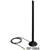 Delock WLAN 802.11 b/g/n Ant. RP-SMA 6.5 dBi omnidir. Gelis. su magnetu. stovėti