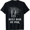 Juodi vyriški diskgolfo marškinėliai Best Dad By Par