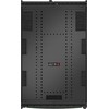 APC „NetShelter SX“ serverių stelažas, 2 kartos, 45U, 2124 aukščio x 750 pločio x 1200 gylio mm, su šonais, juodas