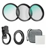 Apexel Apexel Cpl UV Star telefono filtro rinkinys 67 mm spaustuko adapteris 52 mm / APL-67FL3s