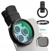 APEXEL CPL poliarizacinis filtro lęšis 52 mm išmaniesiems telefonams + segtukas / APL-52-CPL
