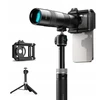 Apexel HD Tele ZOOM 30x objektyvas + trikojis telefonui, planšetiniam kompiuteriui, išmaniajam telefonui APL-30XJJ028