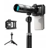 Apexel HD Tele ZOOM 30x objektyvas + trikojis telefonui, planšetiniam kompiuteriui, išmaniajam telefonui APL-30XJJ028