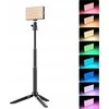 Apexel LED 140 Rgb / 3100 Mah 1/4"" ISO + Trikojis + 3D galvutė (APL-FL07)
