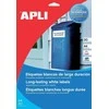 Lipnios etiketės Apli, A4, 210x297mm, atsparios aplinkos poveikiui, poliesterio, 20 lapų, baltos spalvos