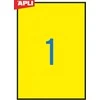 Lipnios etiketės Apli, A4, matinės skaidrios, atsparios aplinkos poveikiui, 210x297 mm, (1) (1) 070