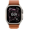 „Apple“ 49 mm terakotos spalvos „Alpine Loop“ laikrodis – vidutinio dydžio – natūralaus titano apdaila