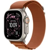 „Apple“ 49 mm terakotos spalvos „Alpine Loop“ laikrodis – vidutinio dydžio – natūralaus titano apdaila