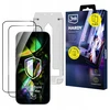 LCD apsauginis stikliukas (2 vnt.) su aplikatoriumi 3mk Hardy Hardura 9H Apple iPhone 17 Pro Max juodas