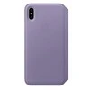 Apple iPhone XS Max odinis atverčiamas dėklas - Alyvinis