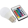 ATL LED lemputė RGB E27 su nuotolinio valdymo pultu, 3W