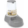 Gyvūnų maisto dubenėlis su dozatoriumi/rezervu 1,5 l pilkas STEFANPLAST