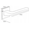 Metal_Bud Durų rankena, vidaus K FIT Brushed Nickel, Mat nikelio