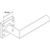 Metal_Bud Durų rankena, vidaus Stainless Steel NOVA, nerūd plieno