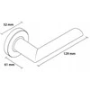 Metal_Bud Durų rankena, vidaus Metal-Bud Juodas Inox SUPPRA, juoda