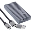 „Aptel InLine SSD“ korpusas USB4 M.2 – NVMe į USB-C – 40 Gb/s – aliuminis – suderinamas su „Thunderbolt 3/4“ – palaiko 8 TB