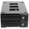 Aptel JOUJYE Backplane JJ-N-29SS15 fuer 2 SATA SAS I II III HDD/SSD 6,4cm/2,5Zoll bis 12Gbps Inklusive Einbauwinkel fuer 5,25Zoll Bay