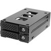 Aptel JOUJYE Backplane JJ-N-29SS15 fuer 2 SATA SAS I II III HDD/SSD 6,4cm/2,5Zoll bis 12Gbps Inklusive Einbauwinkel fuer 5,25Zoll Bay