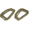 Karabinų rinkinys Mil-Tec MOLLE, 2vnt., Coyote