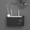 ATL Sieninė lentyna Wi-Fi maršrutizatoriui (Juoda)