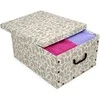 ORDINETT Cardboard box 49x39x25cm Big Box Goccia assorted, mėlynas/light pilkas/burgundy