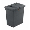 Hailo Wall-mounted waste bin FlexBox S / 7L / dark pilkas