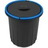 Style Waste bin Eco solution 25L 37,5x37,5x39cm dark pilkas/mėlynas