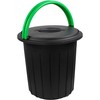 Style Waste bin Eco solution 25L 37,5x37,5x39cm dark pilkas/žalias