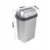 Keeeper Waste bucket with rotating lid 10L Rasmus 25,5x19x39cm mėlynas