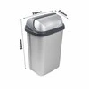 Keeeper Atkritumu spainis ar rotejosu vaku 25L Rasmus 34x26x54cm mėlynas