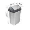 Keeeper Waste bin with rotating lid 10L Swantje 25.5x19x38cm mėlynas