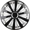 Leoplast Ratų gaubtas 1 vnt. Falcon, juodas ir sidabrinis 15"